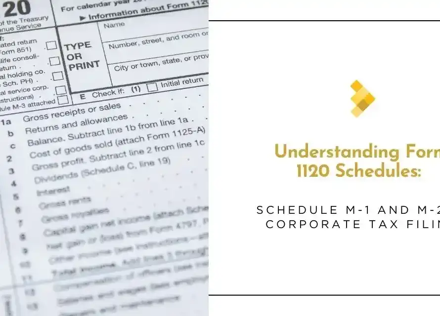 form 1120 schedules