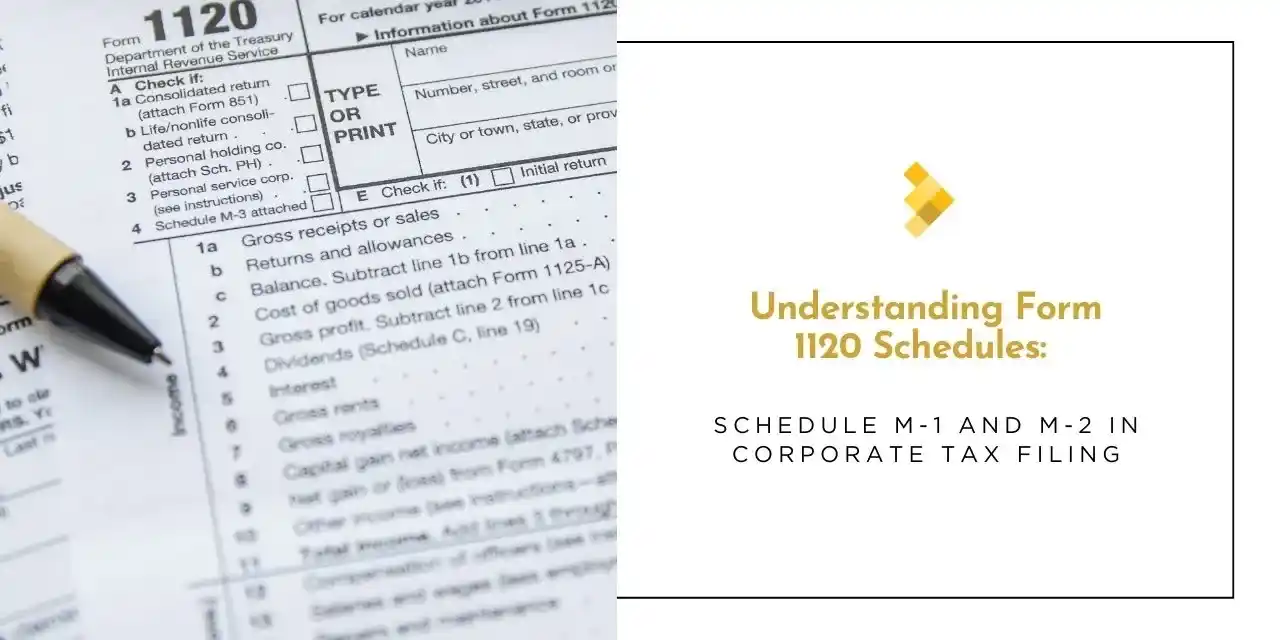 form 1120 schedules
