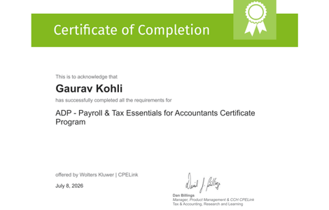 Partner certificates (8)